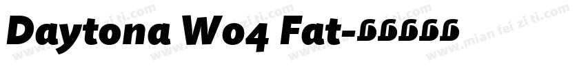 Daytona W04 Fat字体转换